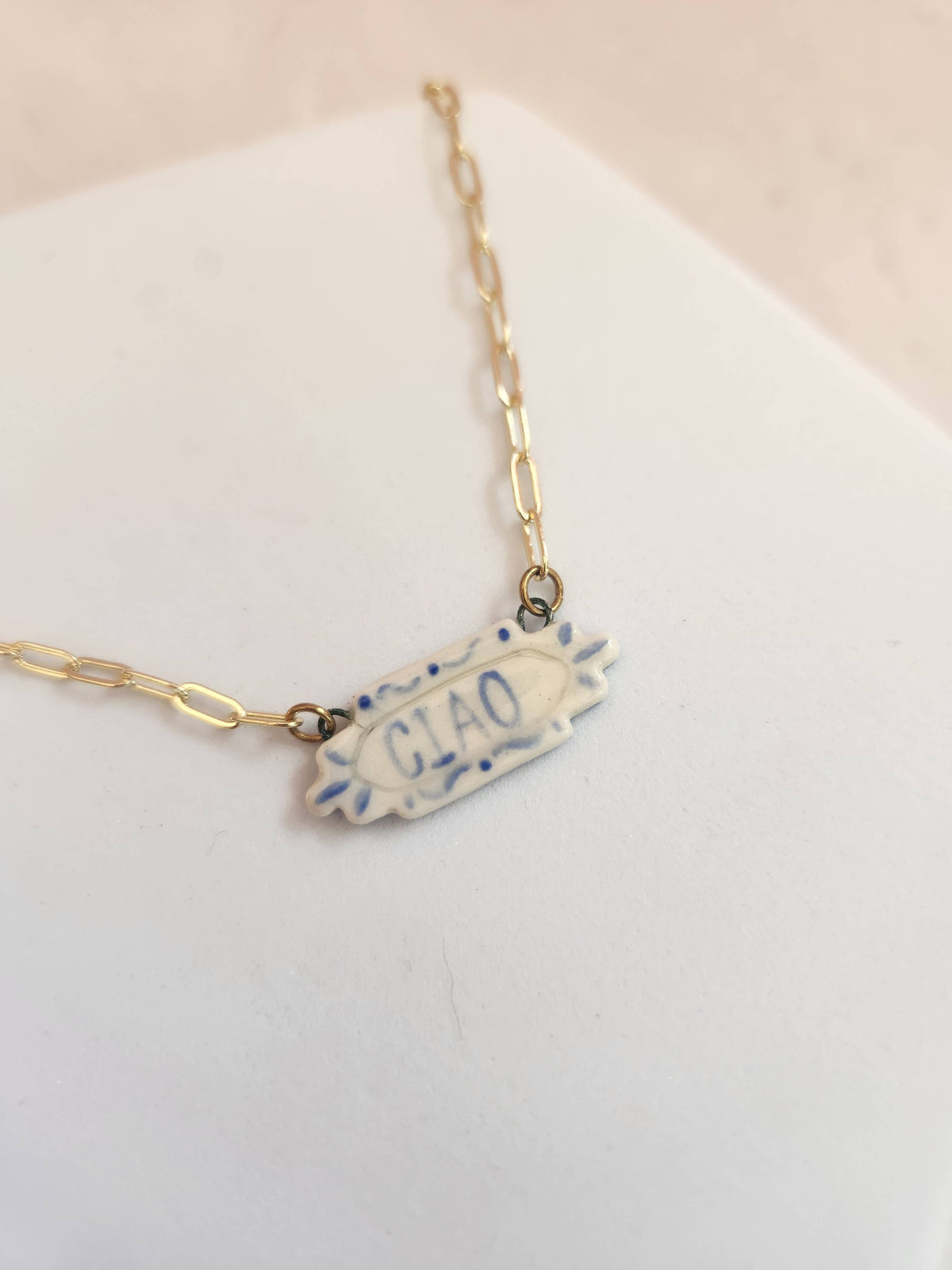 Bonjour Pendant Necklace
