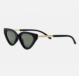 Zuma Sunglasses - Black/Green Polarized