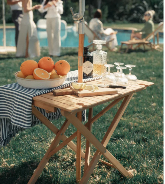 Tall Folding Table - Teak