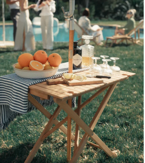 Tall Folding Table - Teak