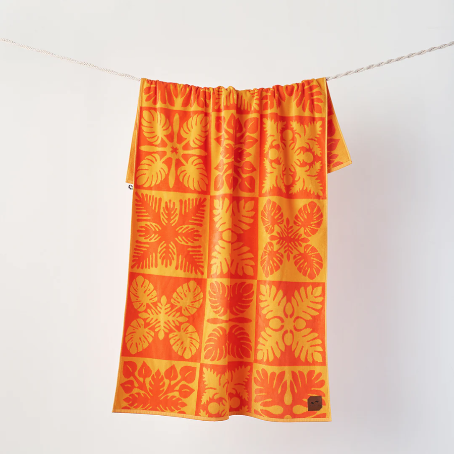 Kapena Oversized Beach Towel - Orange