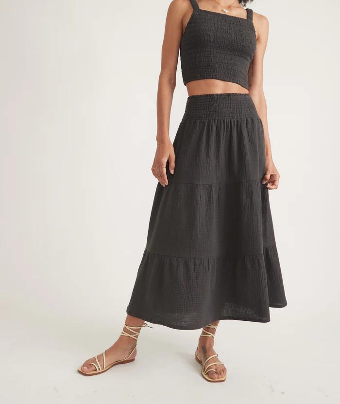 Corinne Maxi Skirt - Black