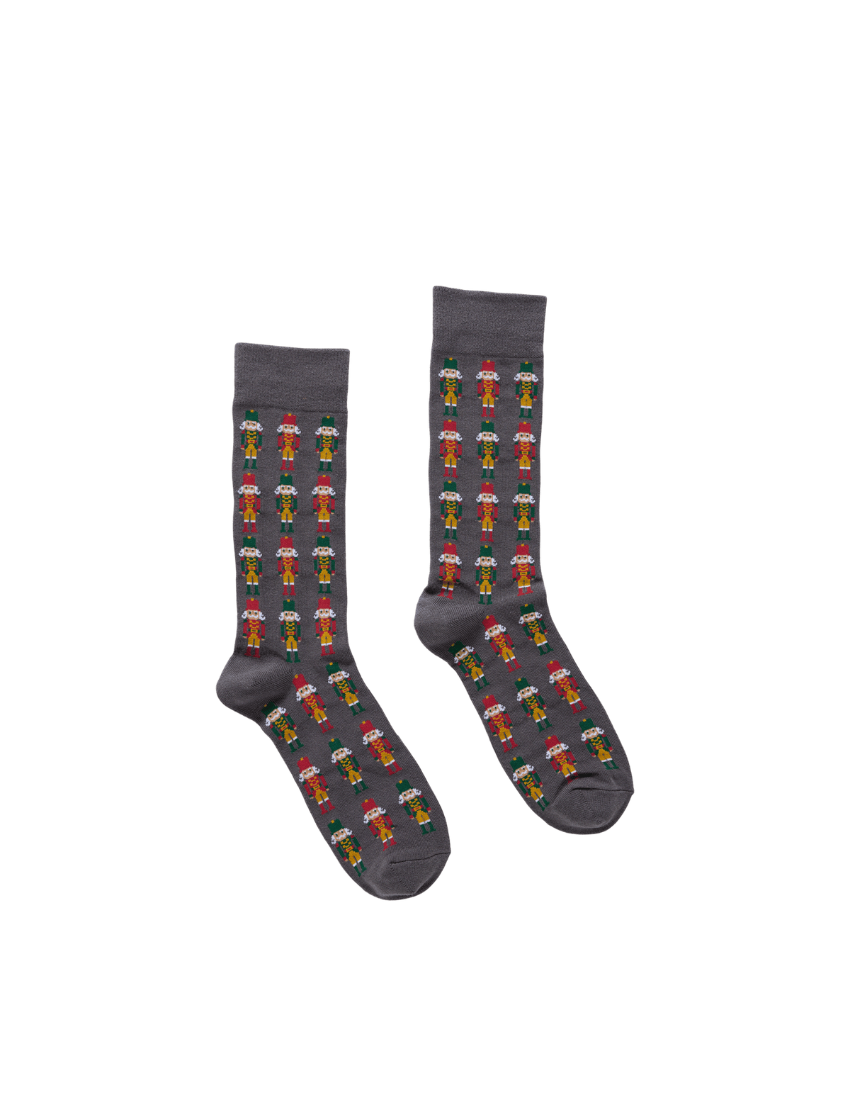 Pair of socks with colorful pattern on a transparent background