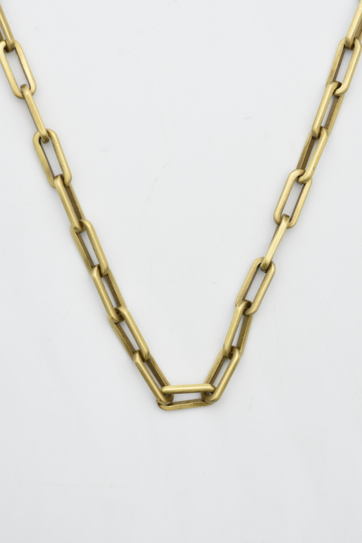 3mm Paper Clip Chain Necklace