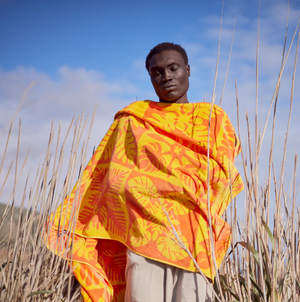 Kapena Oversized Beach Towel - Orange