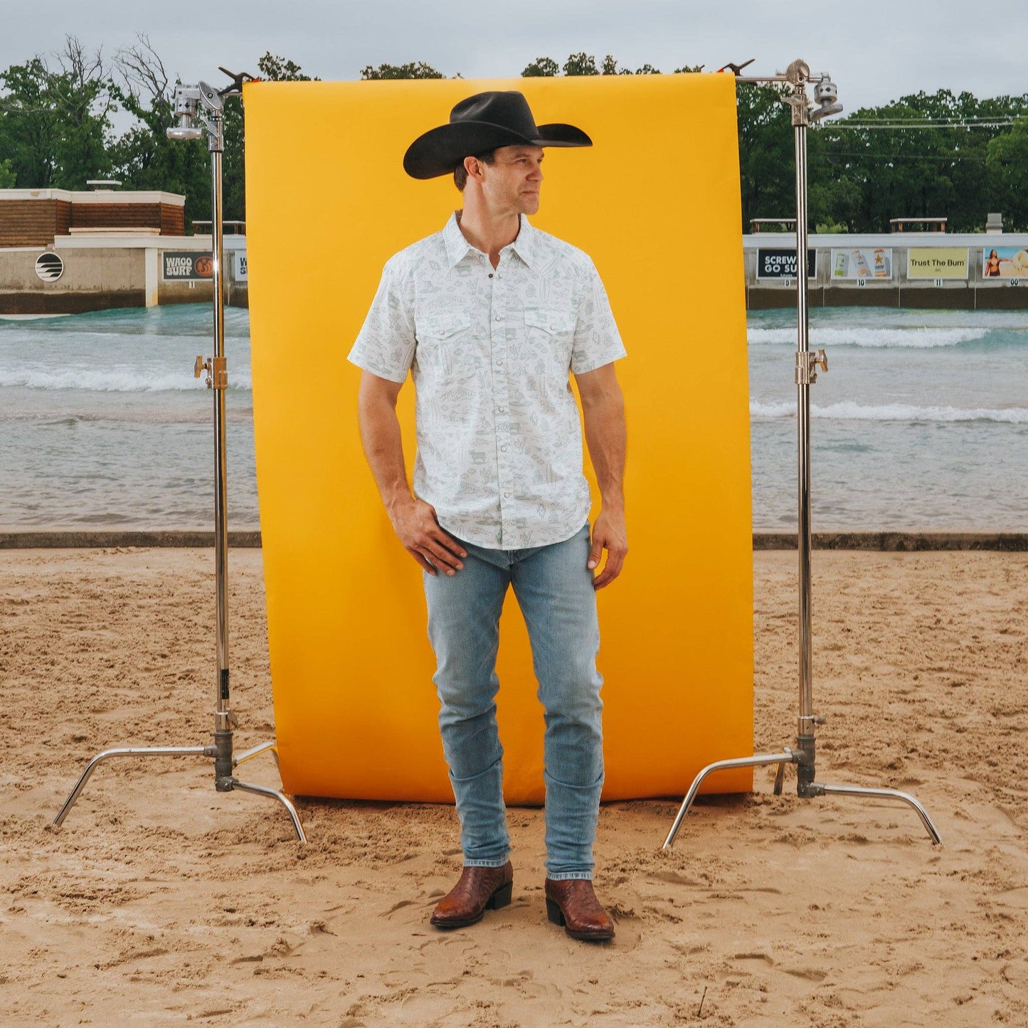 Serape Pearl Snap Short Sleeve