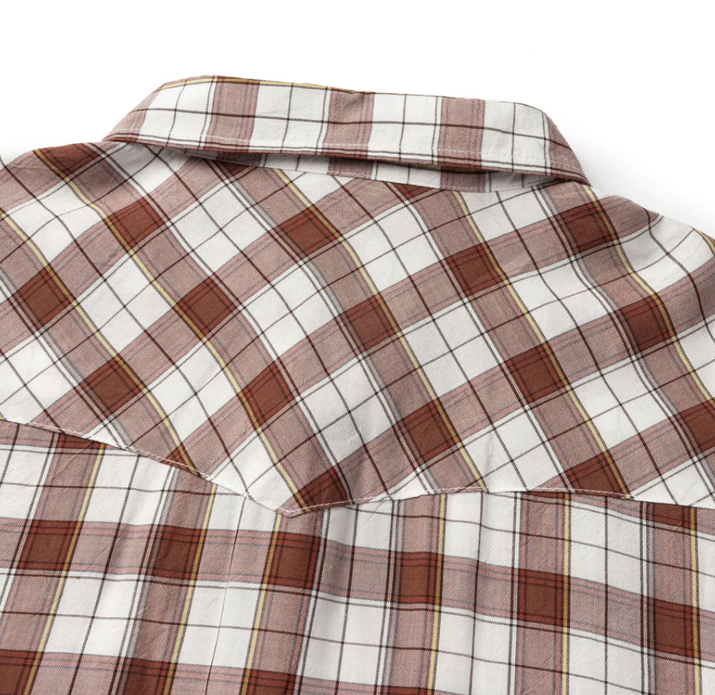 Amarillo S/S Snap Shirt - Brown Plaid