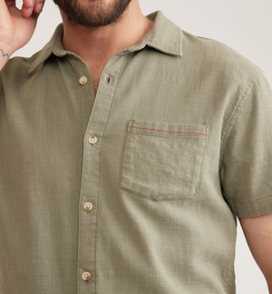 S/S Stretch Selvage Shirt - Vetiver