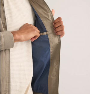 Rossland Wax Canvas Bomber - Vetiver