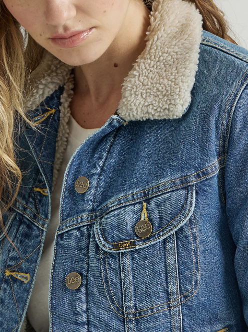 Rider Sherpa Jacket - In The Thrill Blue