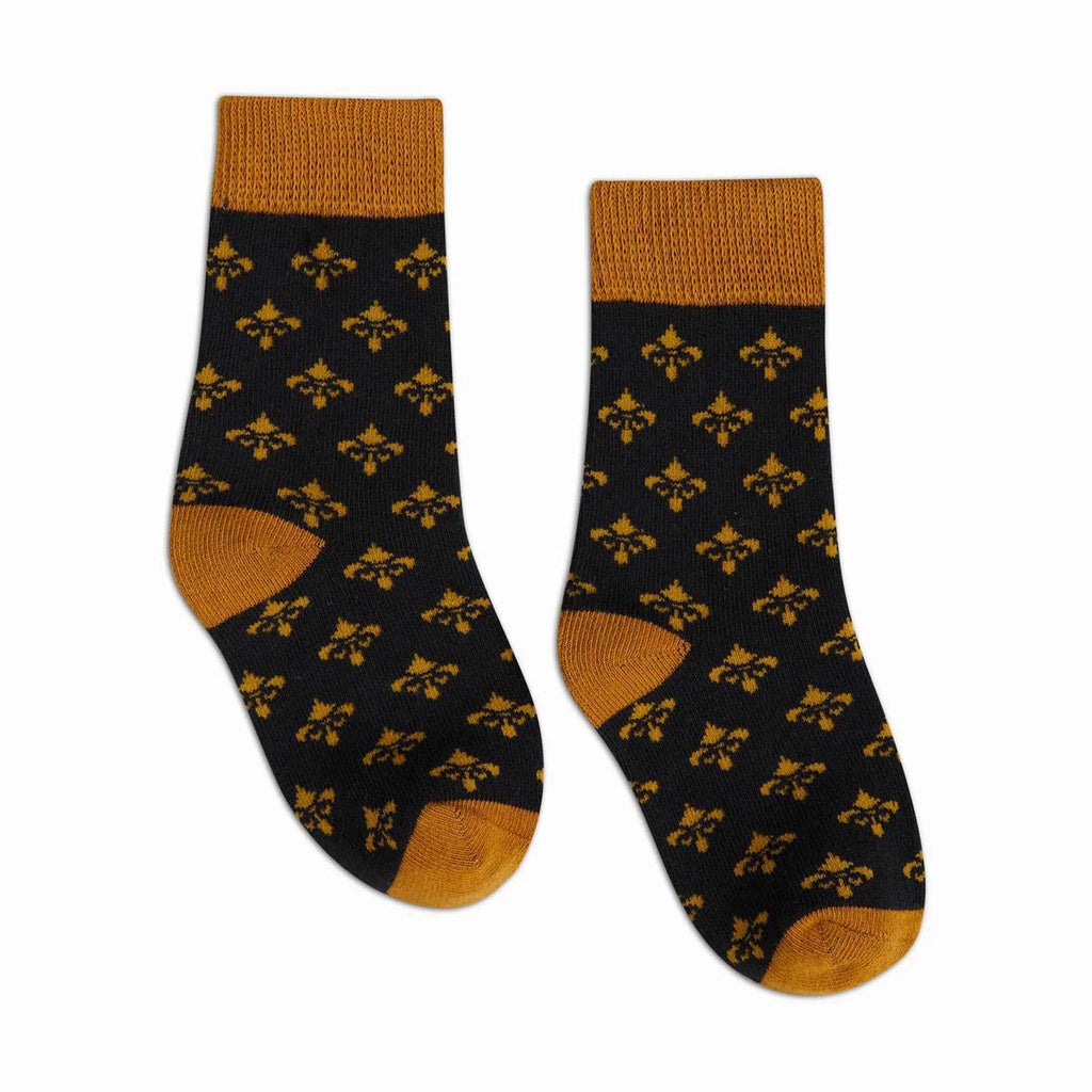 Little Kid Fleur De Lis Socks