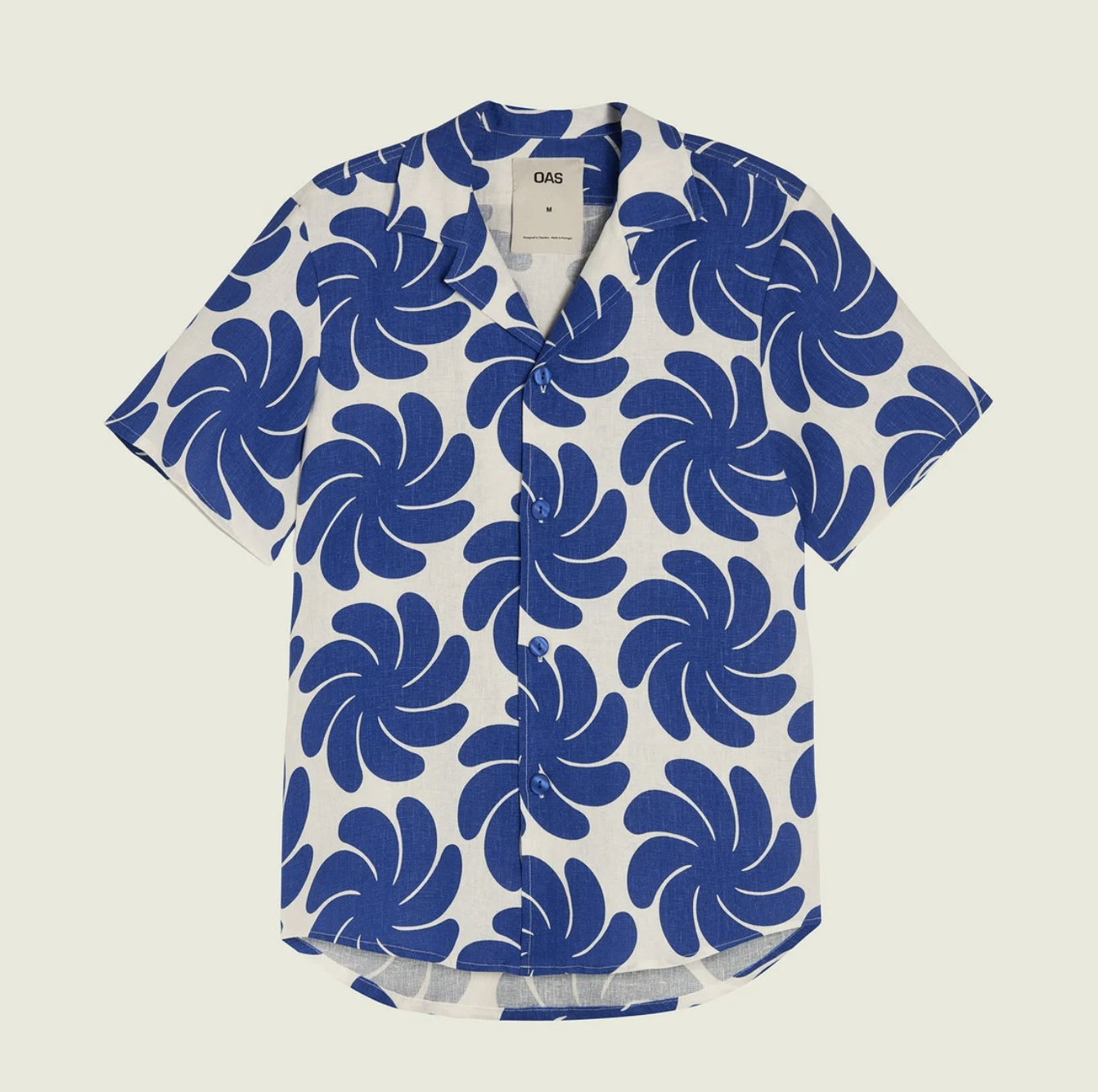 Nebula Cuba Linen Shirt - Blue/White