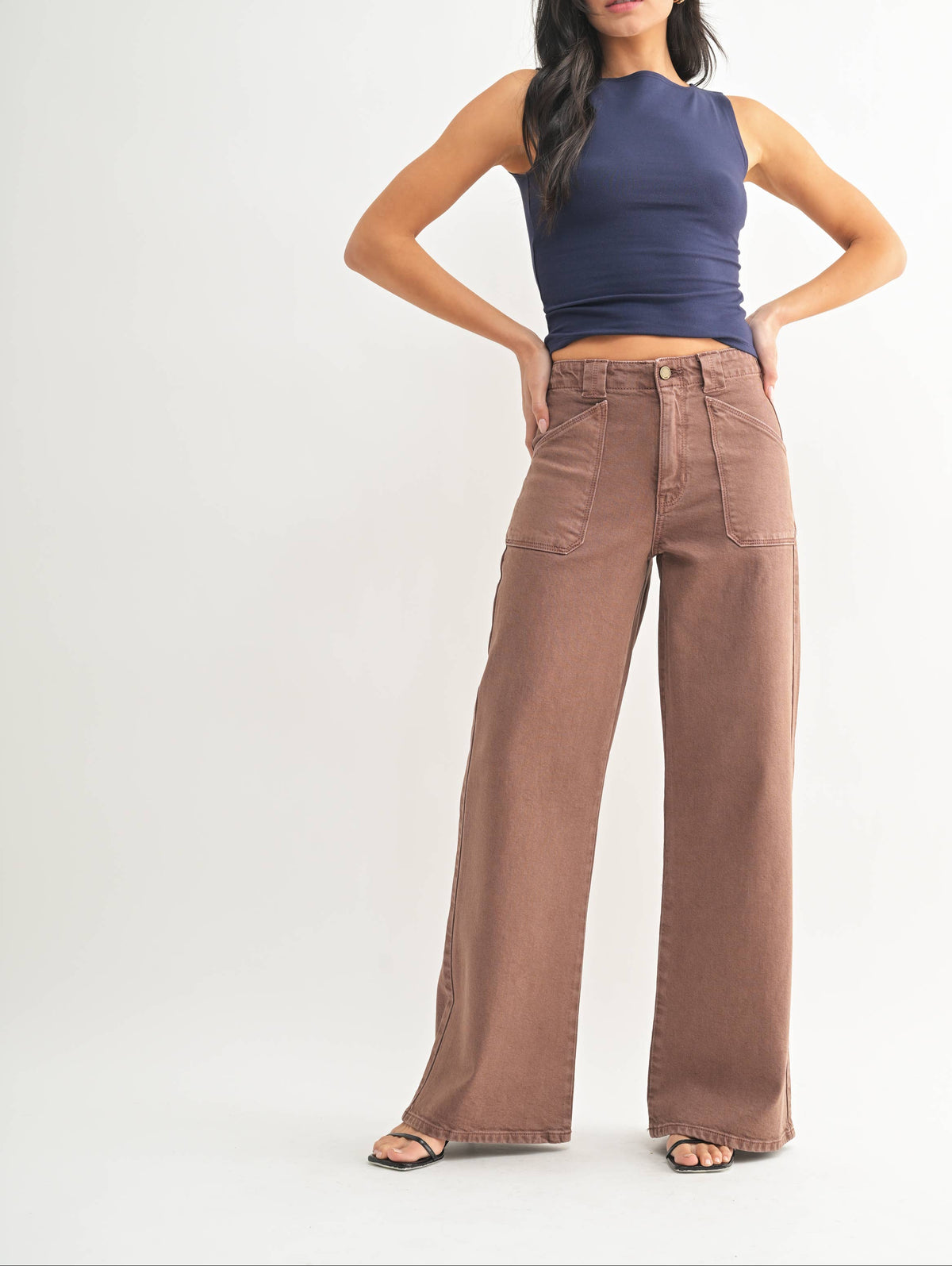 Vintage Brown Patch Pocket Jean