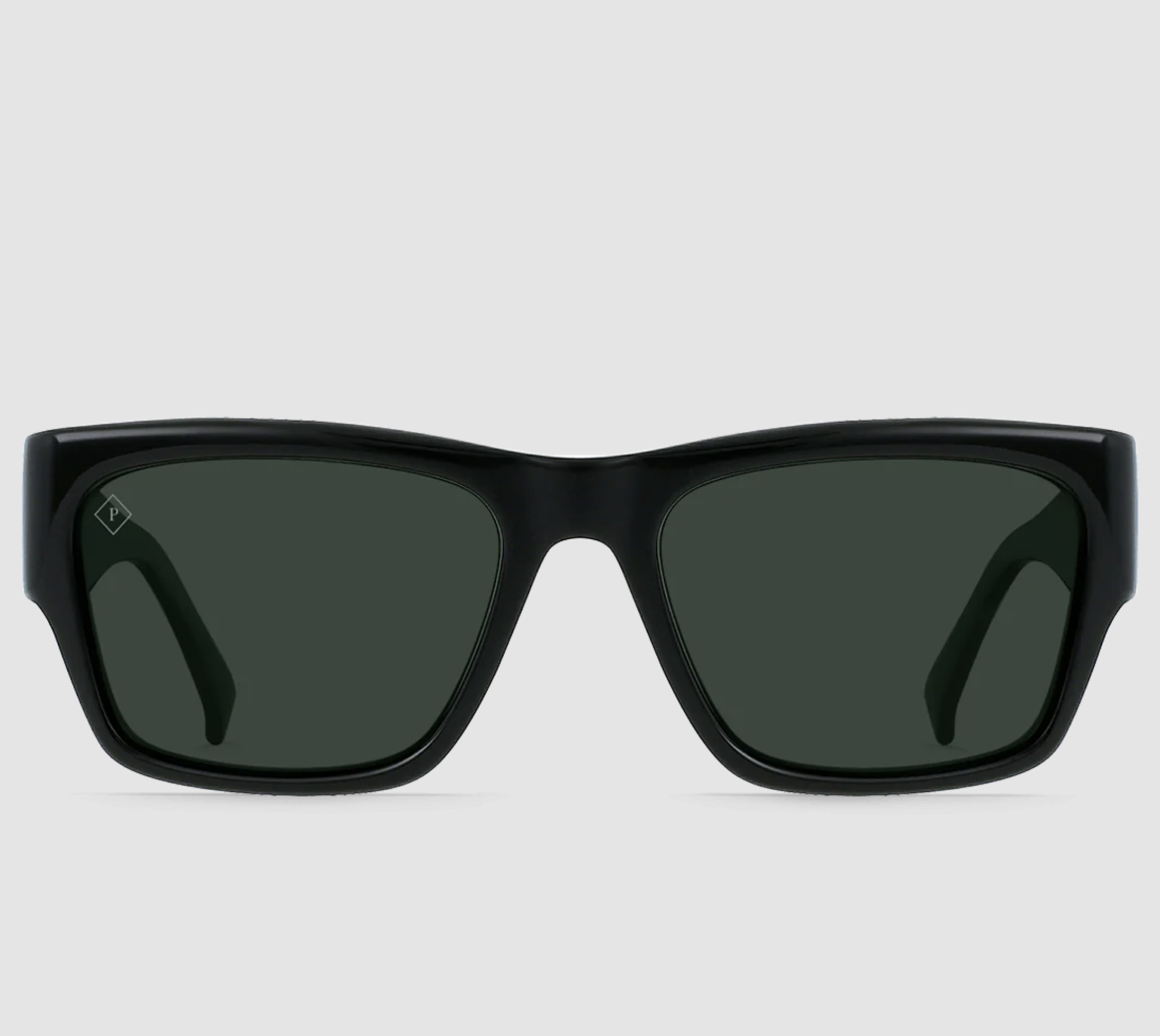 Rufio Sunglasses - Black / Green Polarized