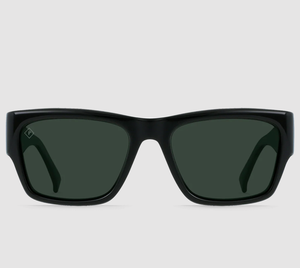 Rufio Sunglasses - Black / Green Polarized