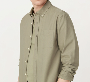 The Jasper Oxford Shirt - Vetiver Green