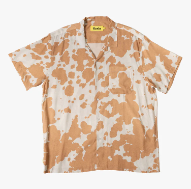 Ranch Button Up - Brown/White