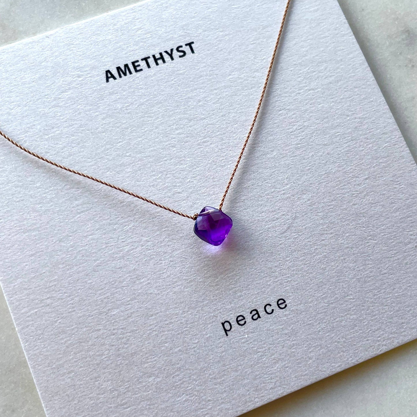 Amethyst Peace Necklace