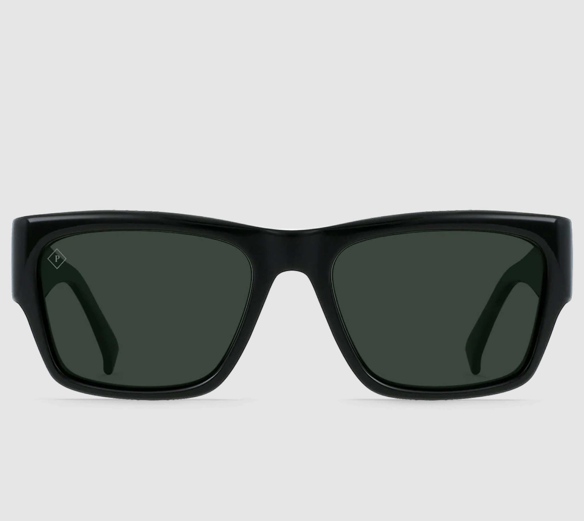 Rufio Sunglasses - Recycled Black/Green Polarized