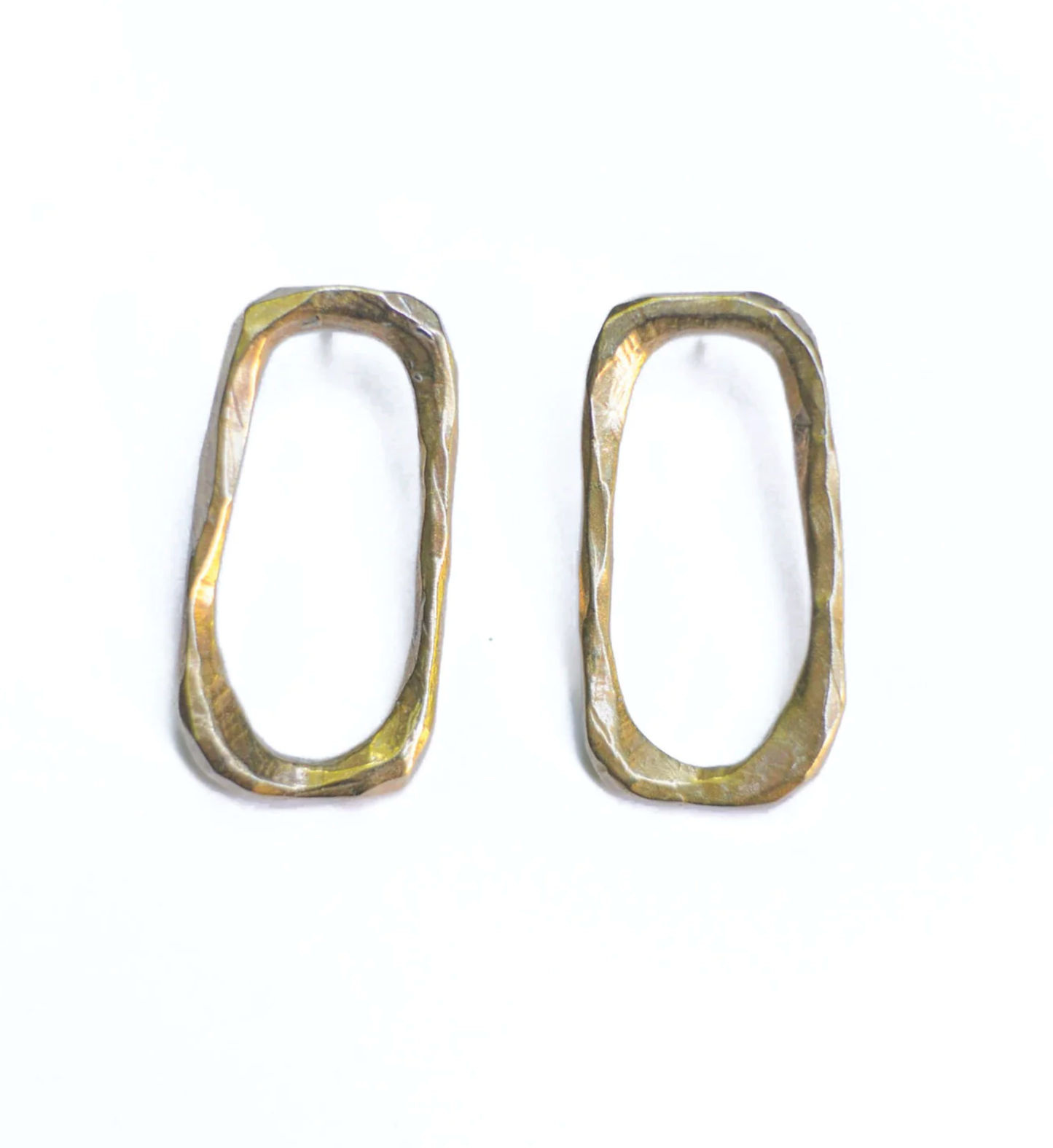 Large Links Stud Earrings