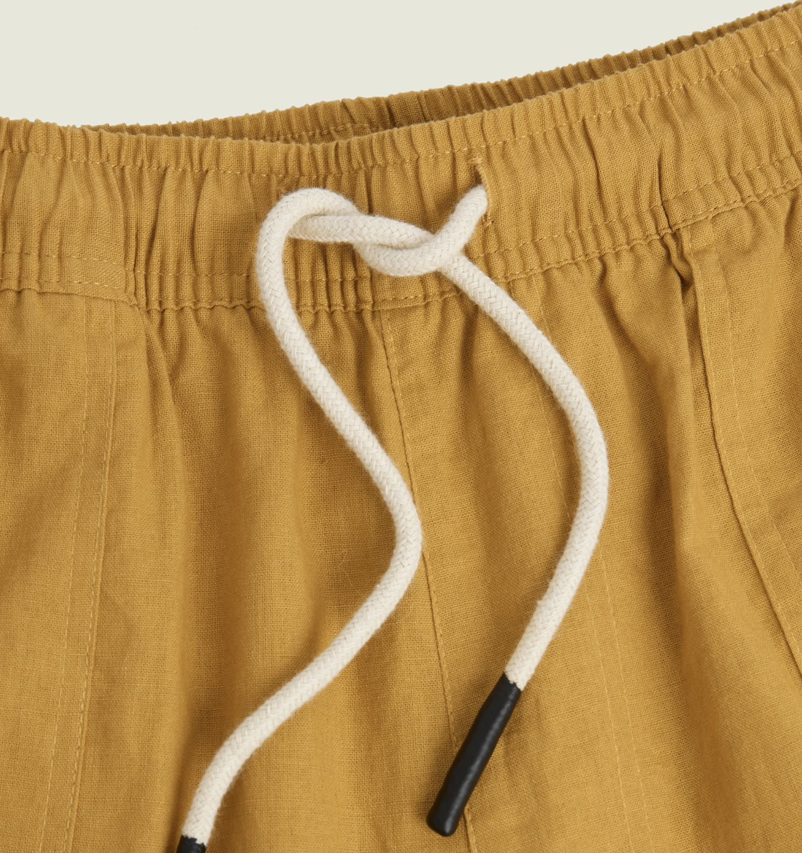 Cargo Linen Pants - Mustard