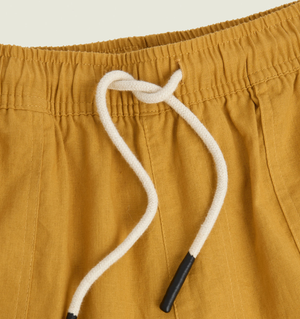 Cargo Linen Pants - Mustard