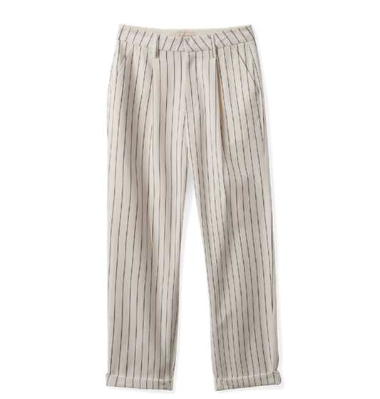 Victory Trouser Pant - Off White/Black