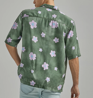 Men's Oversized Floral Shirt - Fort Green