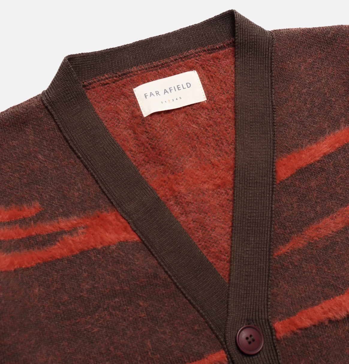 Buckley Cardigan - Brown Landscape Repeat