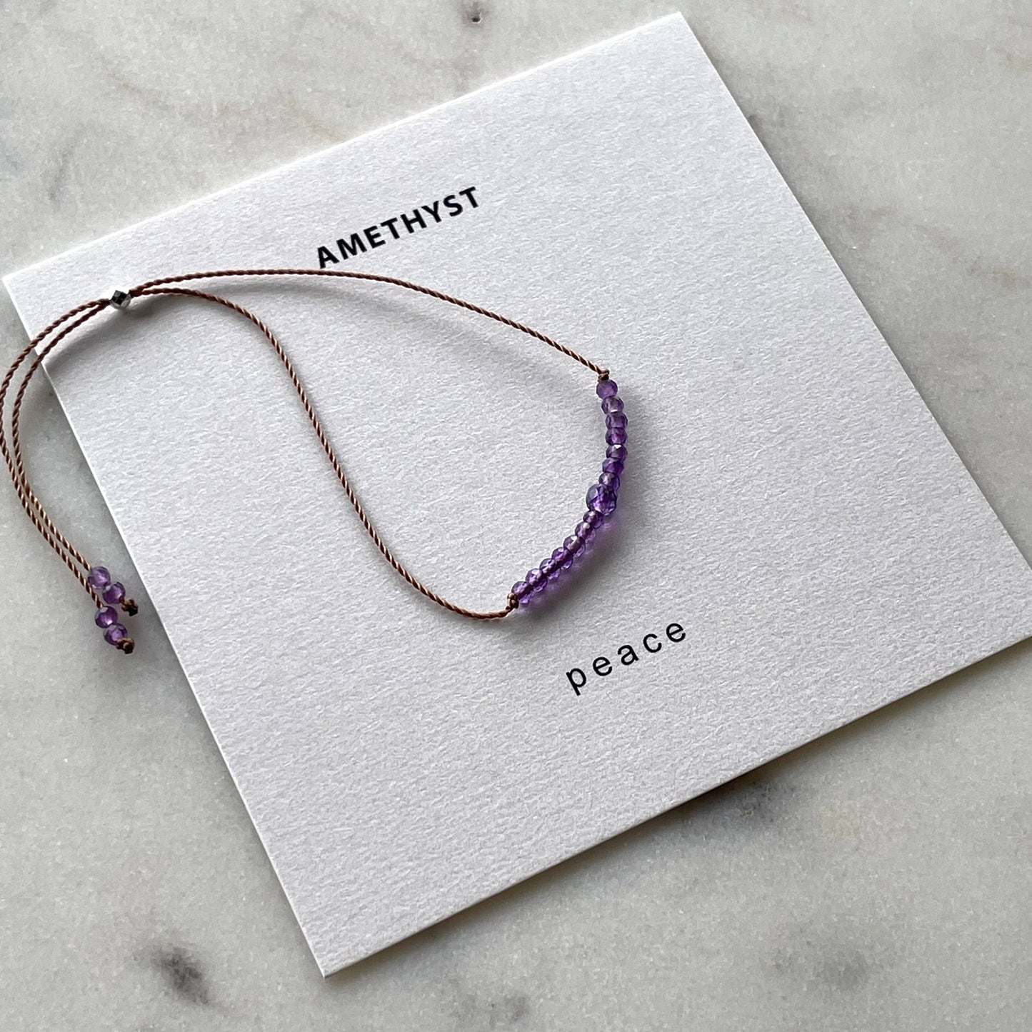 Amethyst Peace Bracelet