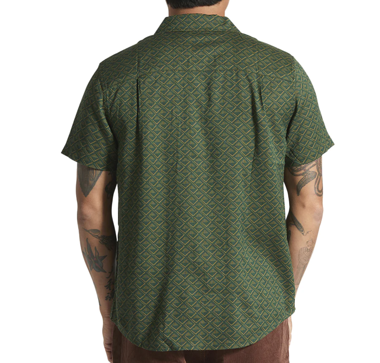 Charter Print S/S Shirt - Trekking Green Tile