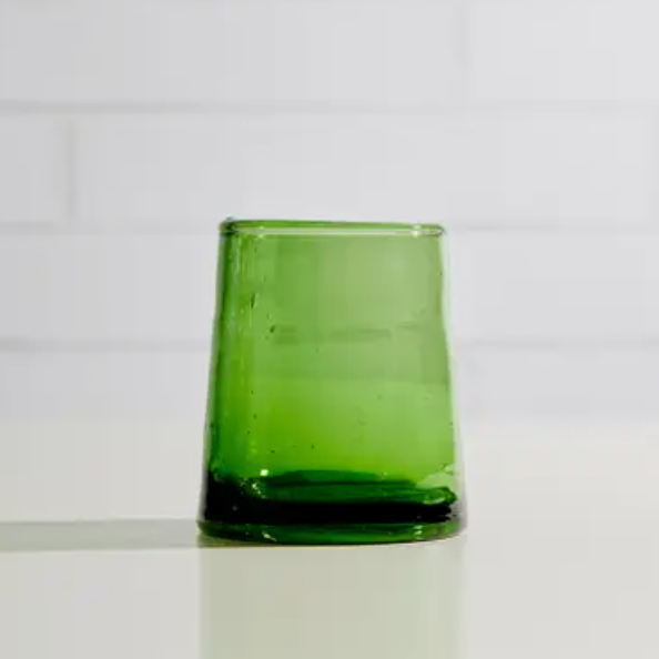 Moroccan Small Cone Glasses - Green