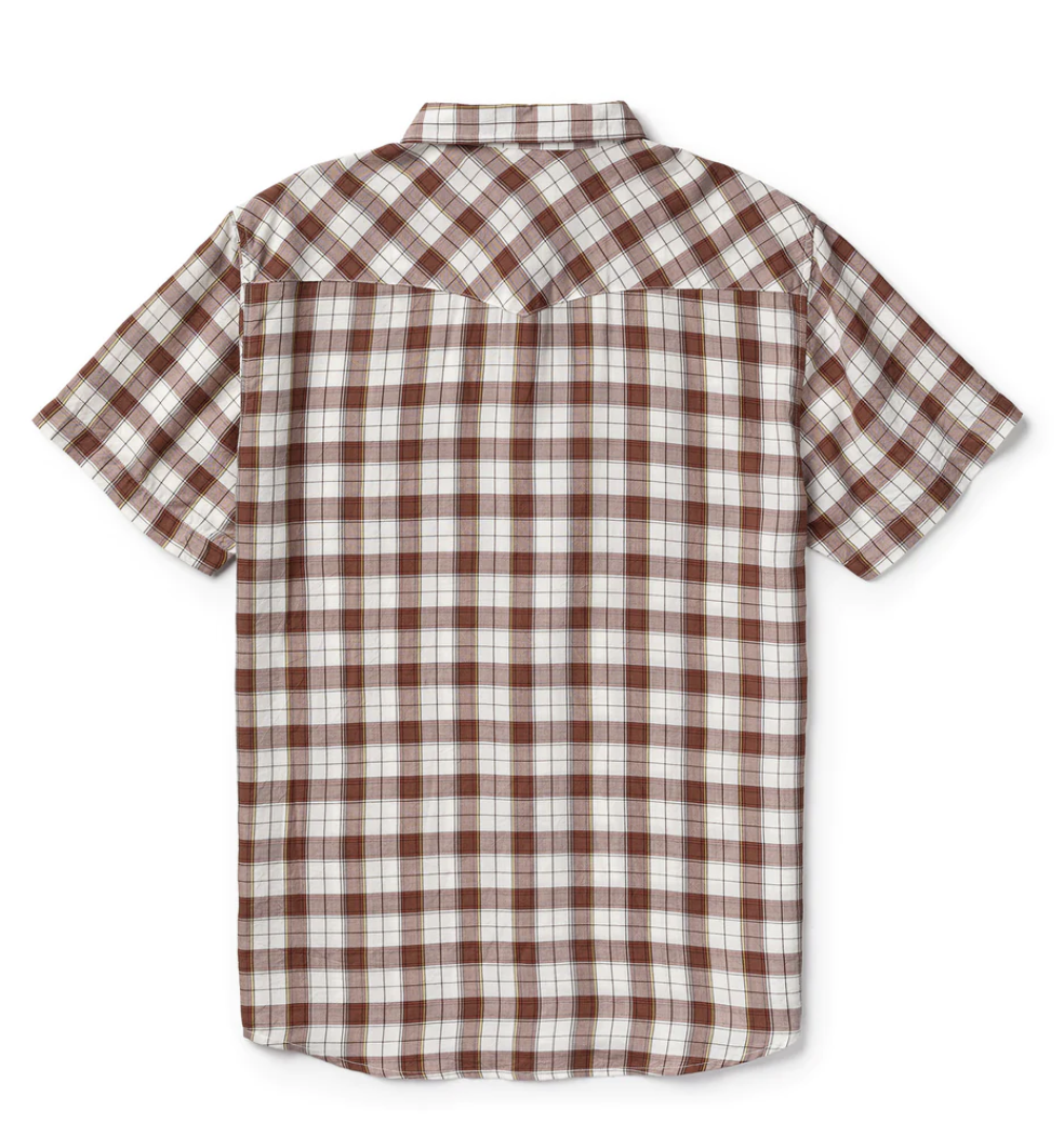 Amarillo S/S Snap Shirt - Brown Plaid