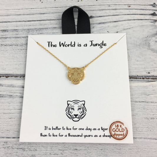 Tiger head necklace
