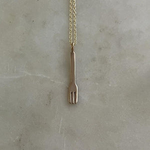 Fork Pendant Necklace