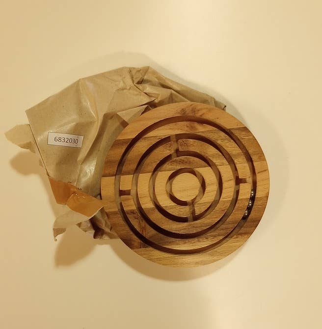 Handheld Wooden Maze Game