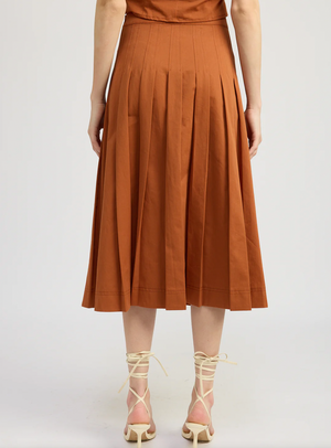 Ellen Midi Skirt - Rust