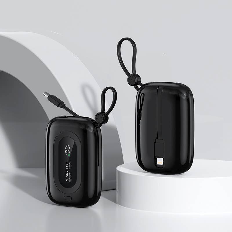 8000 mAh Power Bank w/Cables