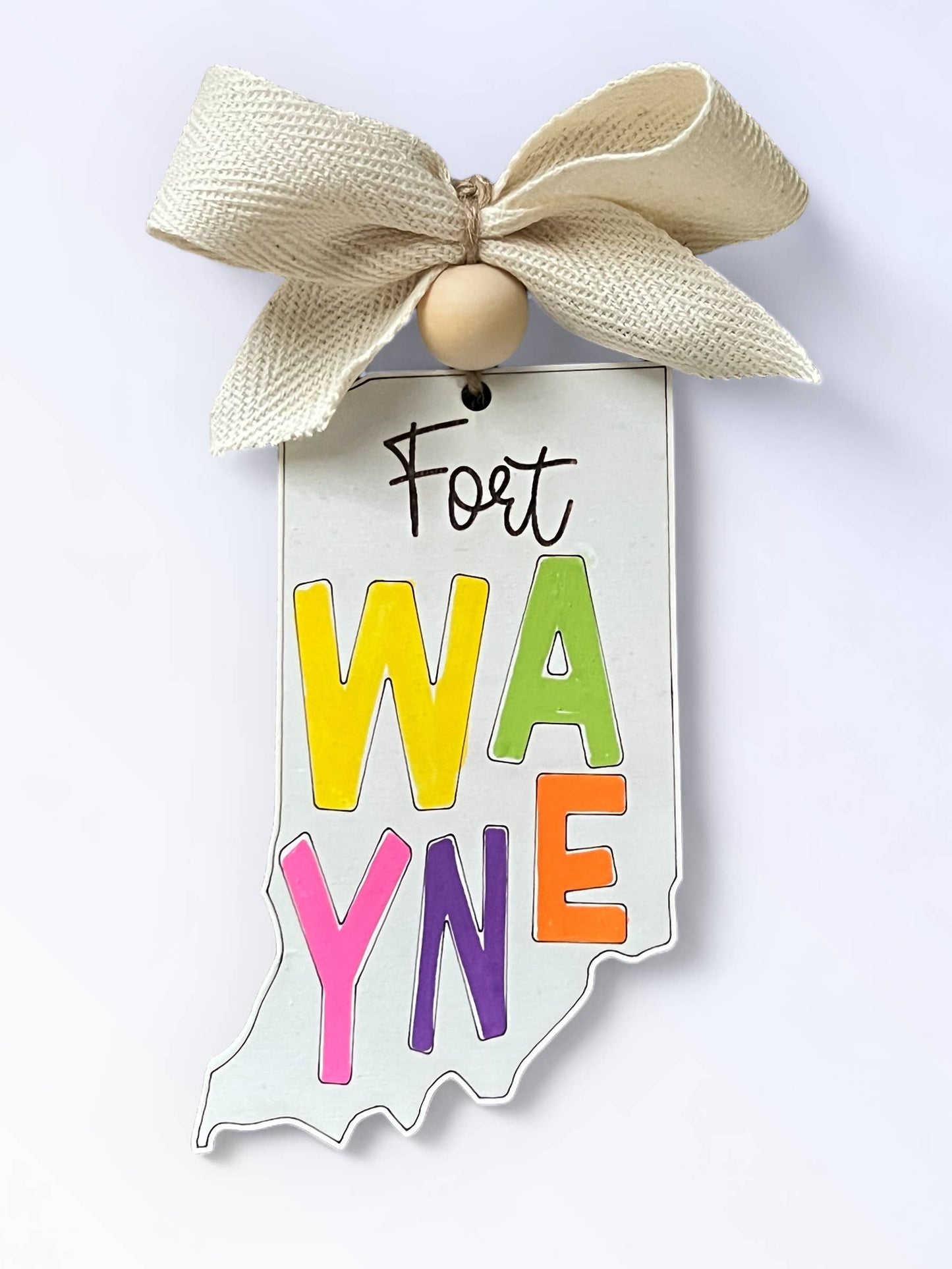 Geaux Magnolia - State Ornament w/ Town Name Zip Code Merry Christmas City