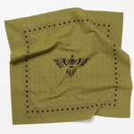 "Feel the Fear" Bandana - Vintage Army Green