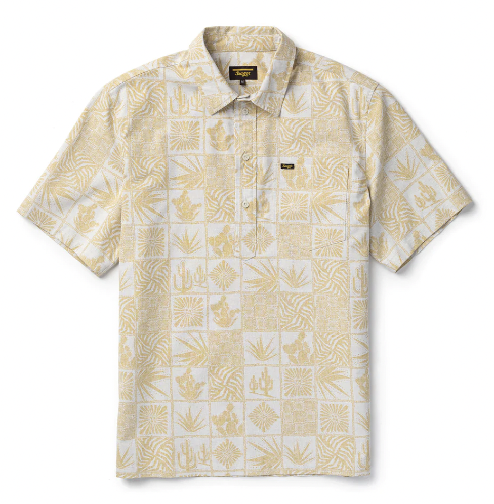 Schooner 3/4 Button S/S Shirt - Desert Gold