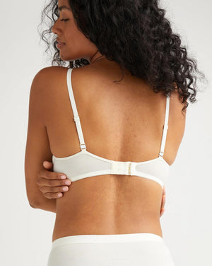 Women's Stretch T-Shirt Bralette - Bone
