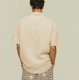 Cuba Waffle Shirt - Ecru