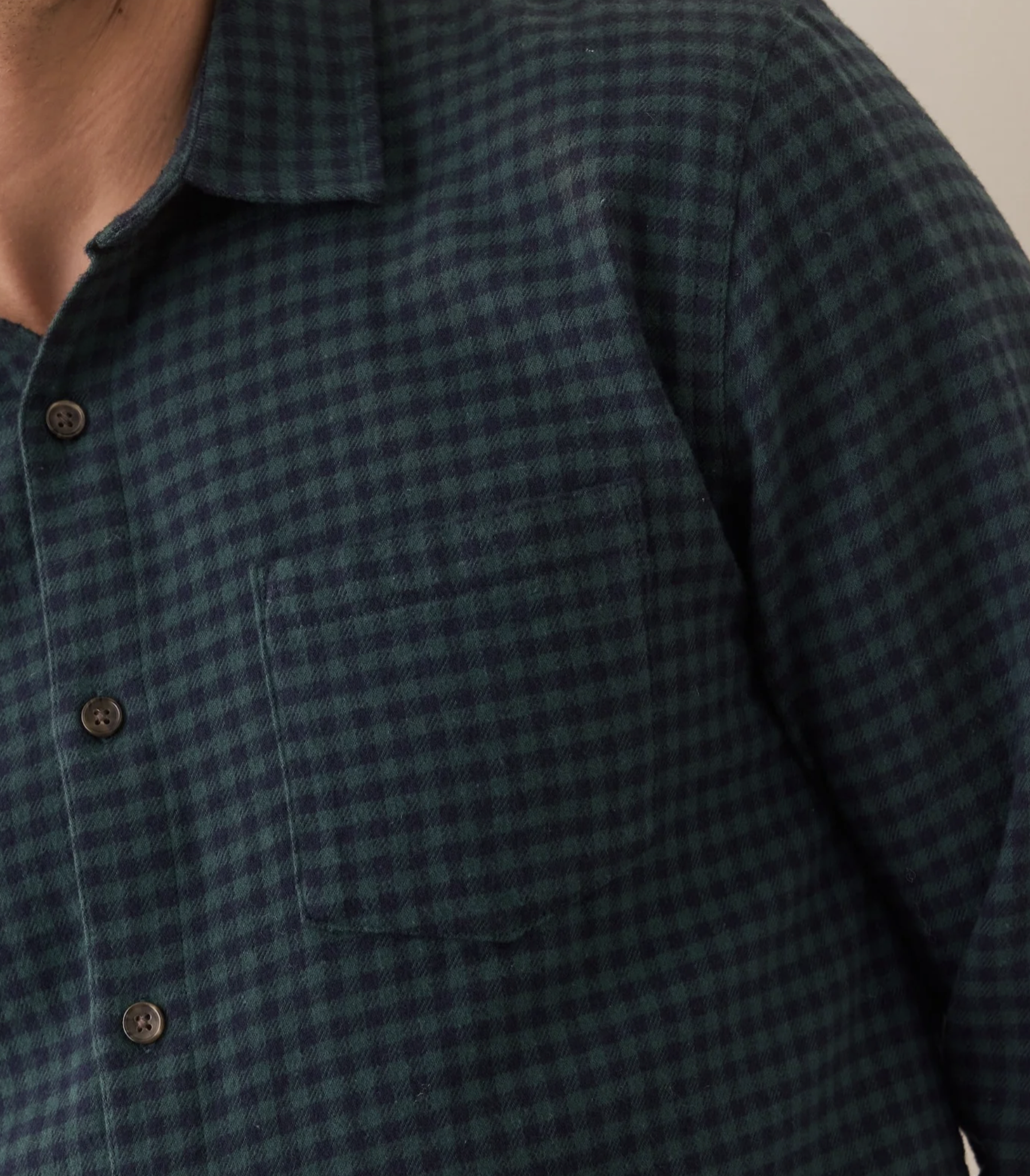 Tahoe Flannel Shirt - Green Gingham