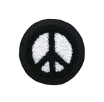 Peace Sign Chenille Patch