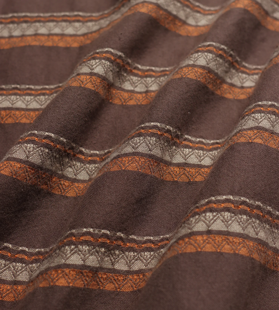 Classic Shirt - Slate Brown Peysa Stripe