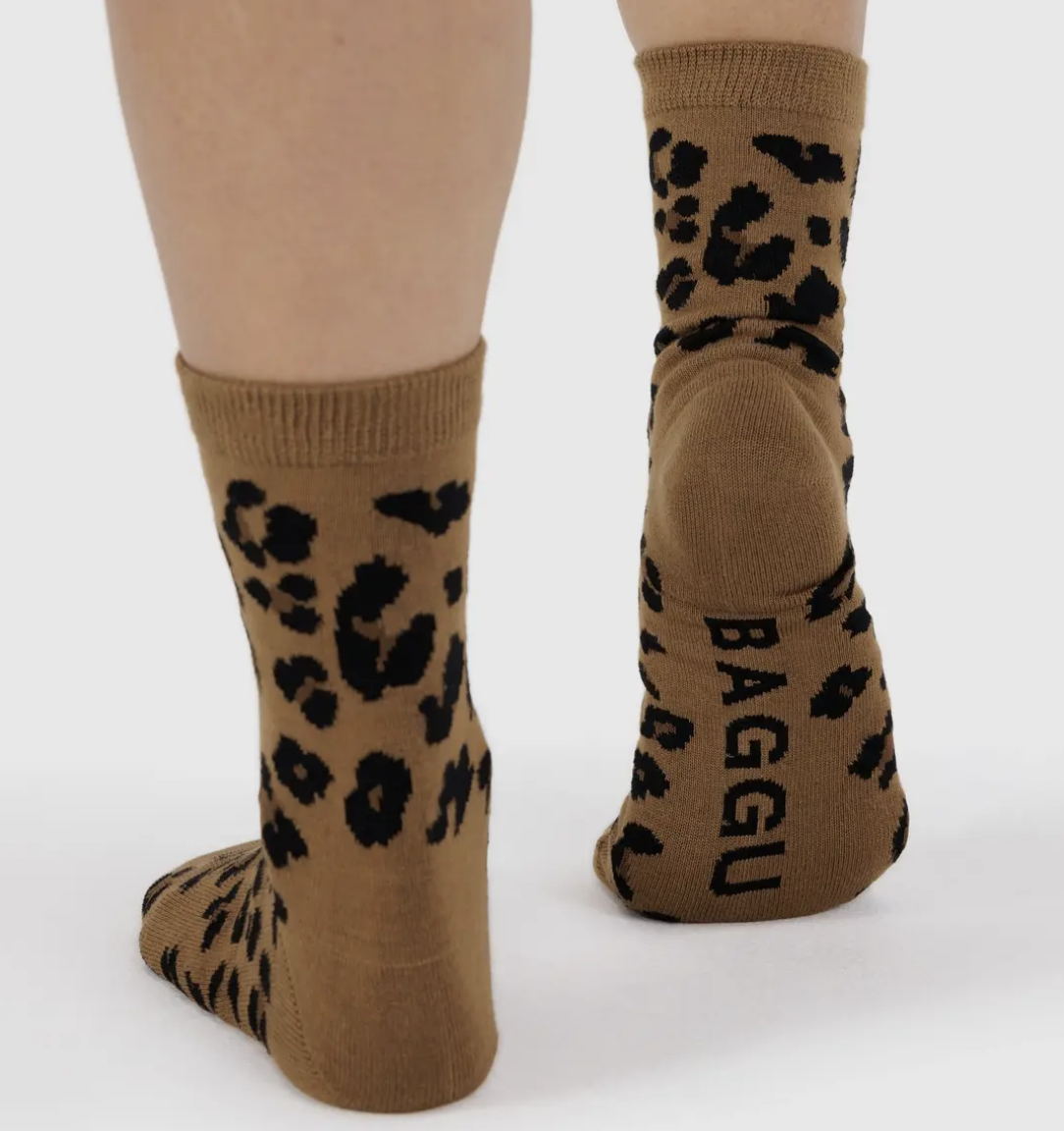 Crew Socks - Dark Leopard