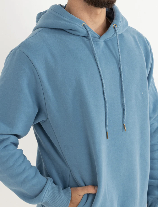 Classic Fleece Hoodie - Mineral Blue