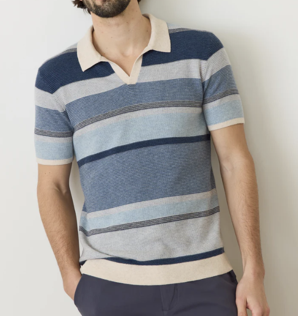 Liam Sweater Polo - Blue Multi