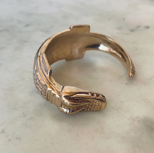 Alligator Cuff - Bronze